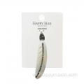 Craft Feather Abalone Pendants Drinestone para hacer joyas